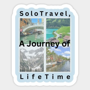 SoloTravel, a Journey to LifeTime Sticker